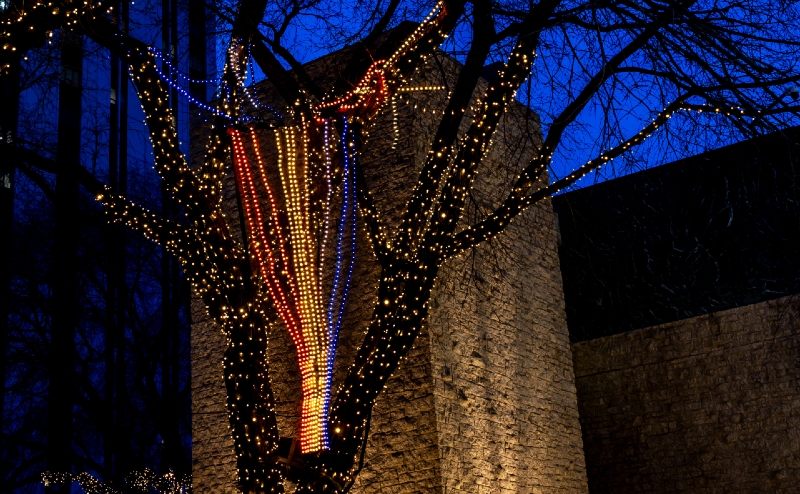 The Singing Tree in City Hall Plaza