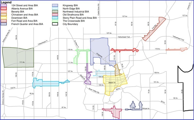 Business areas map image