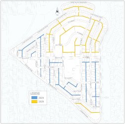 Map Showing Strathearn Alley renewal locations