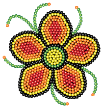 beaded flower